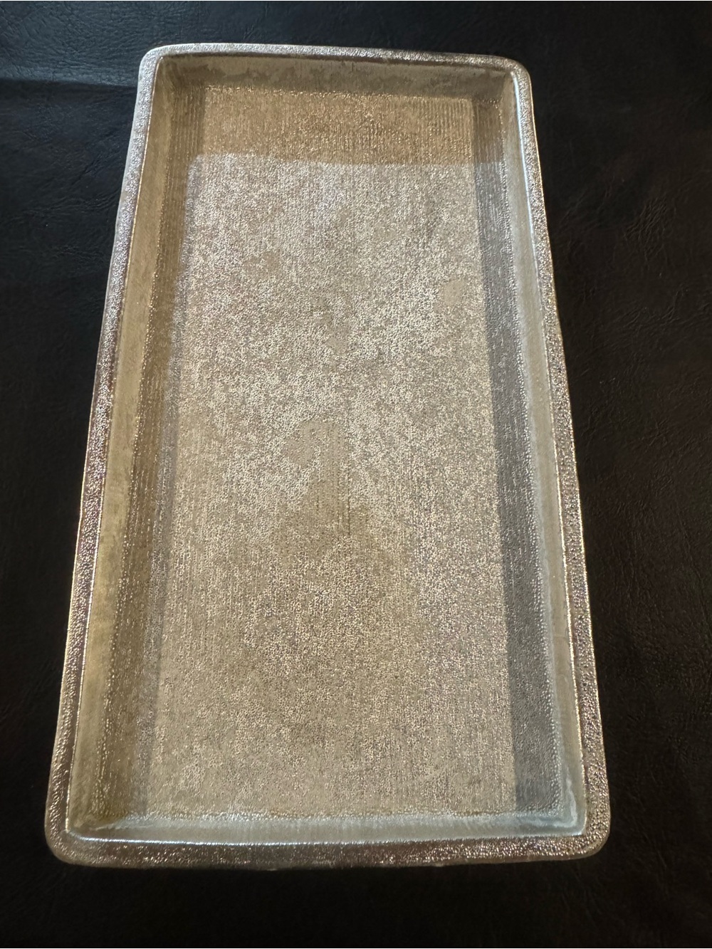 Silver Decorative Rectangular Tray - Home Bath